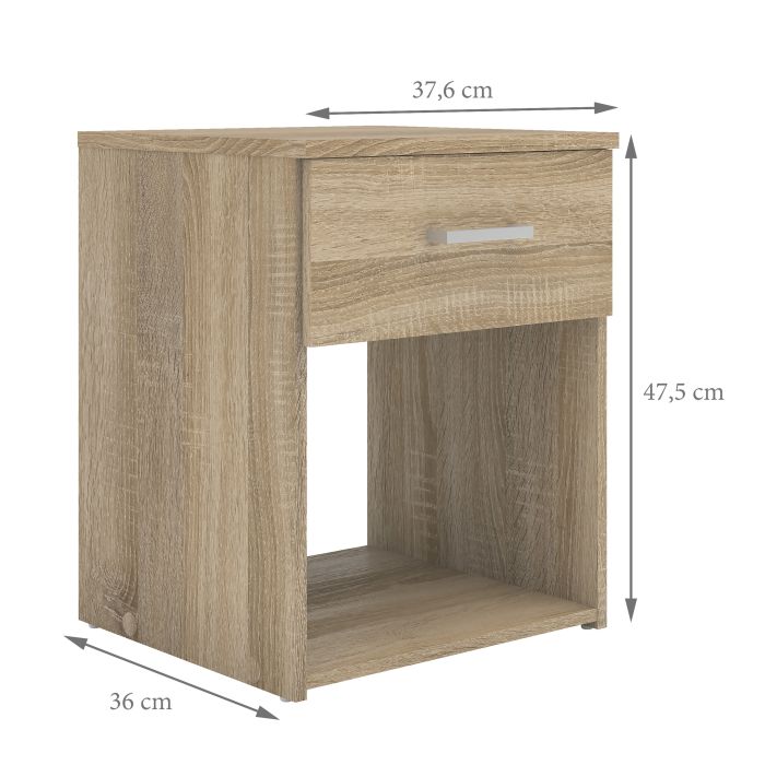 Space Bedside 1 Drawer