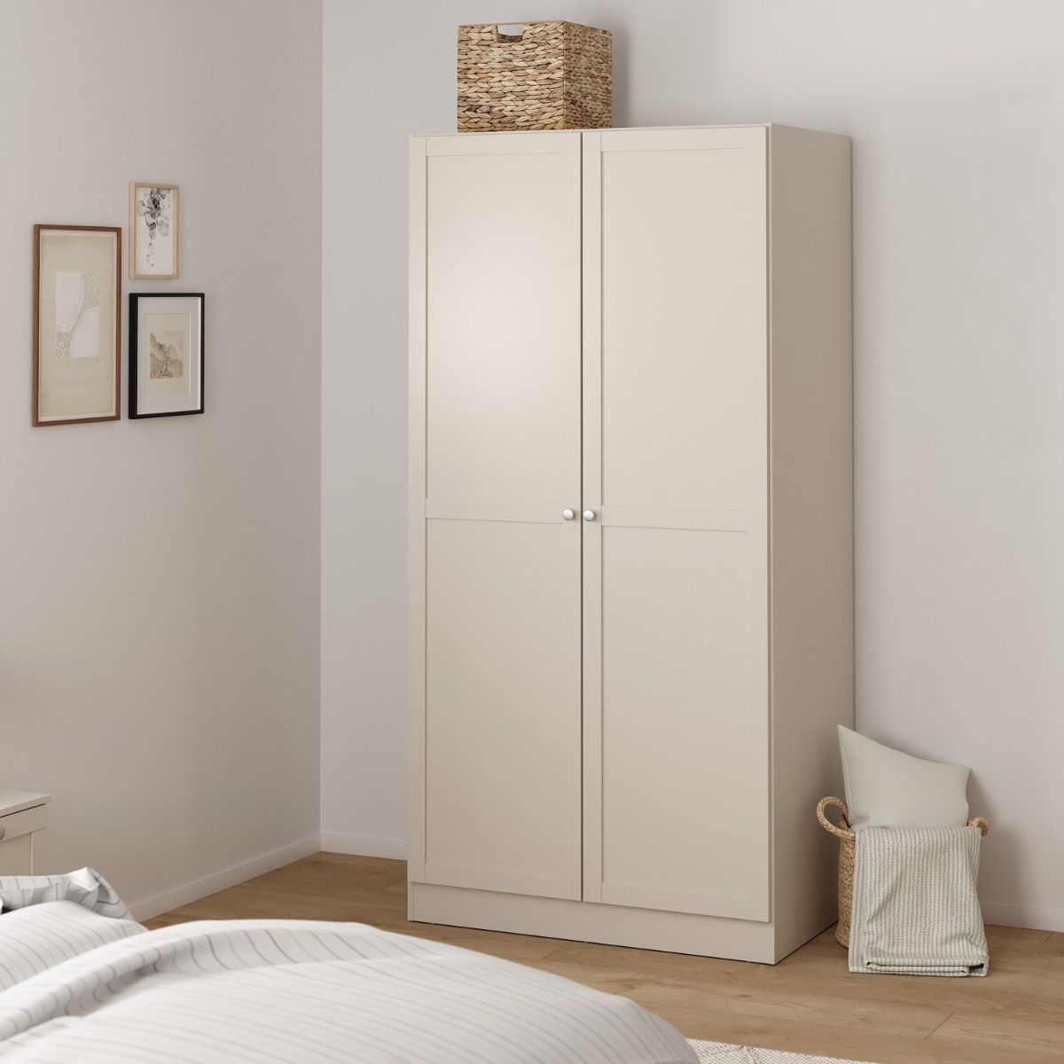 Brande Wardrobe 2 Frame Doors