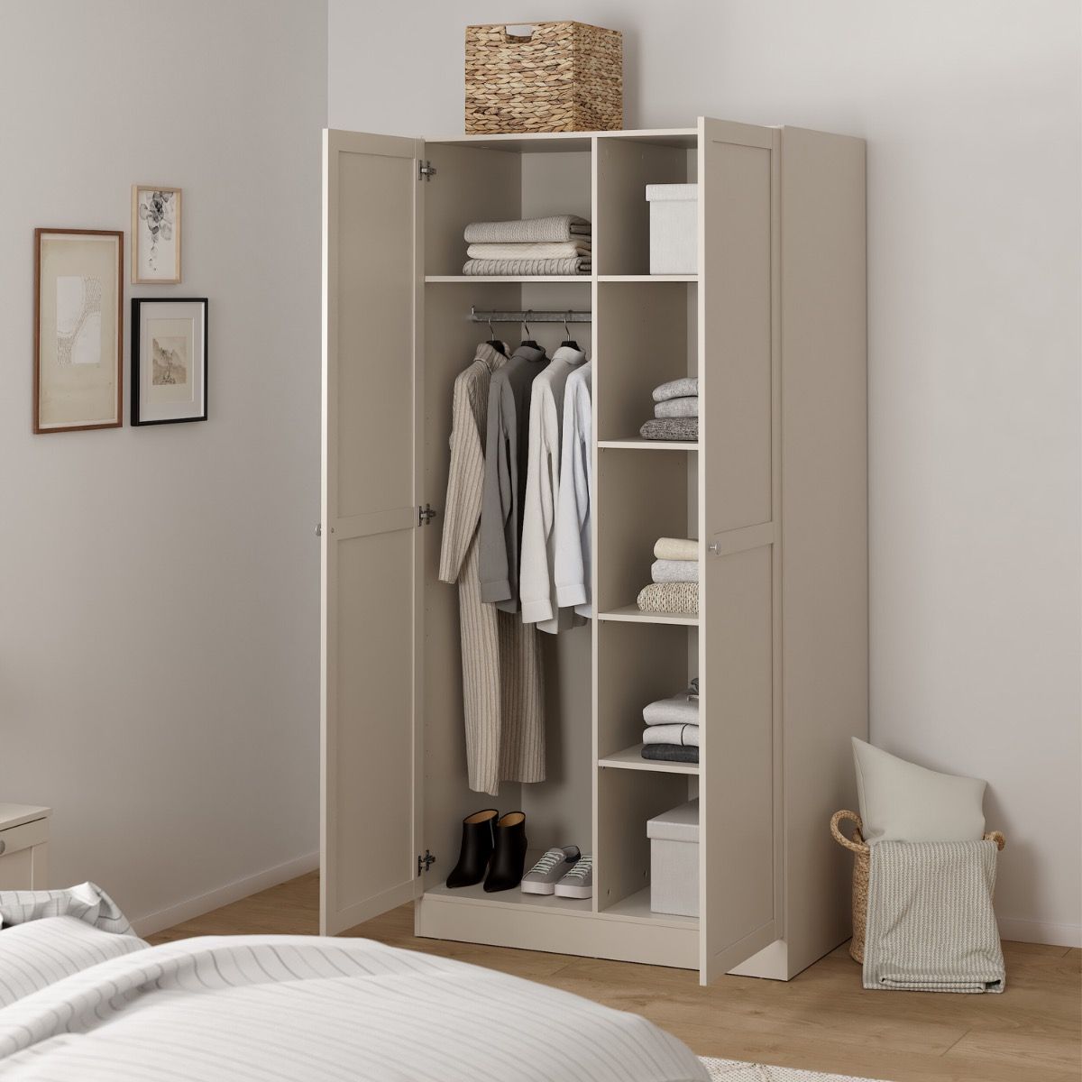 Brande Wardrobe 2 Frame Doors