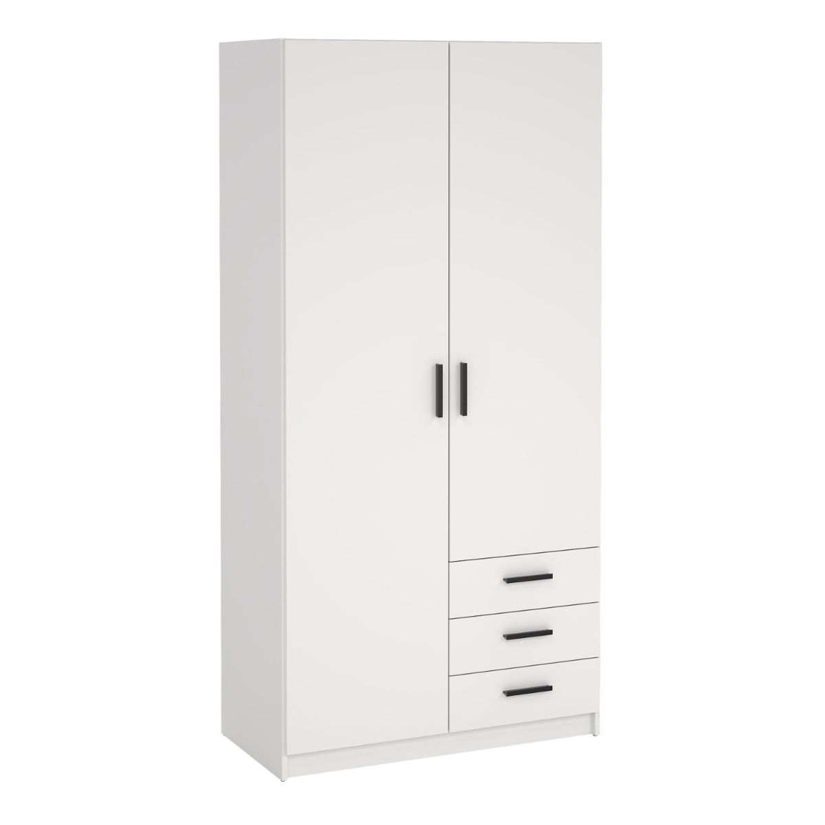 Sprint Wardrobe with 2 Doors + 3 Drawers