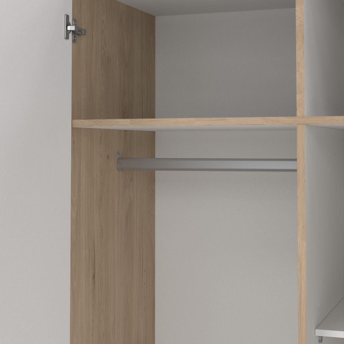 Sprint Wardrobe with 2 Doors + 3 Drawers