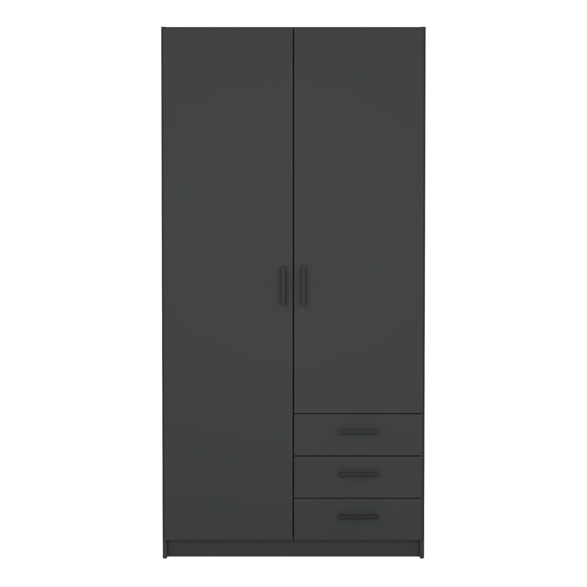 Sprint Wardrobe with 2 Doors + 3 Drawers