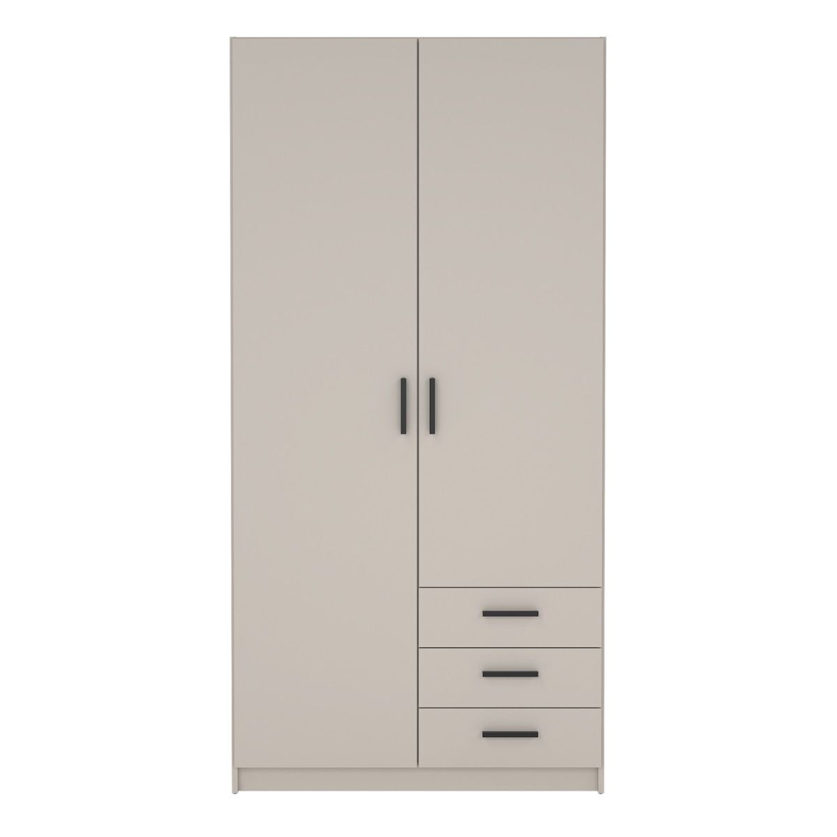 Sprint Wardrobe with 2 Doors + 3 Drawers