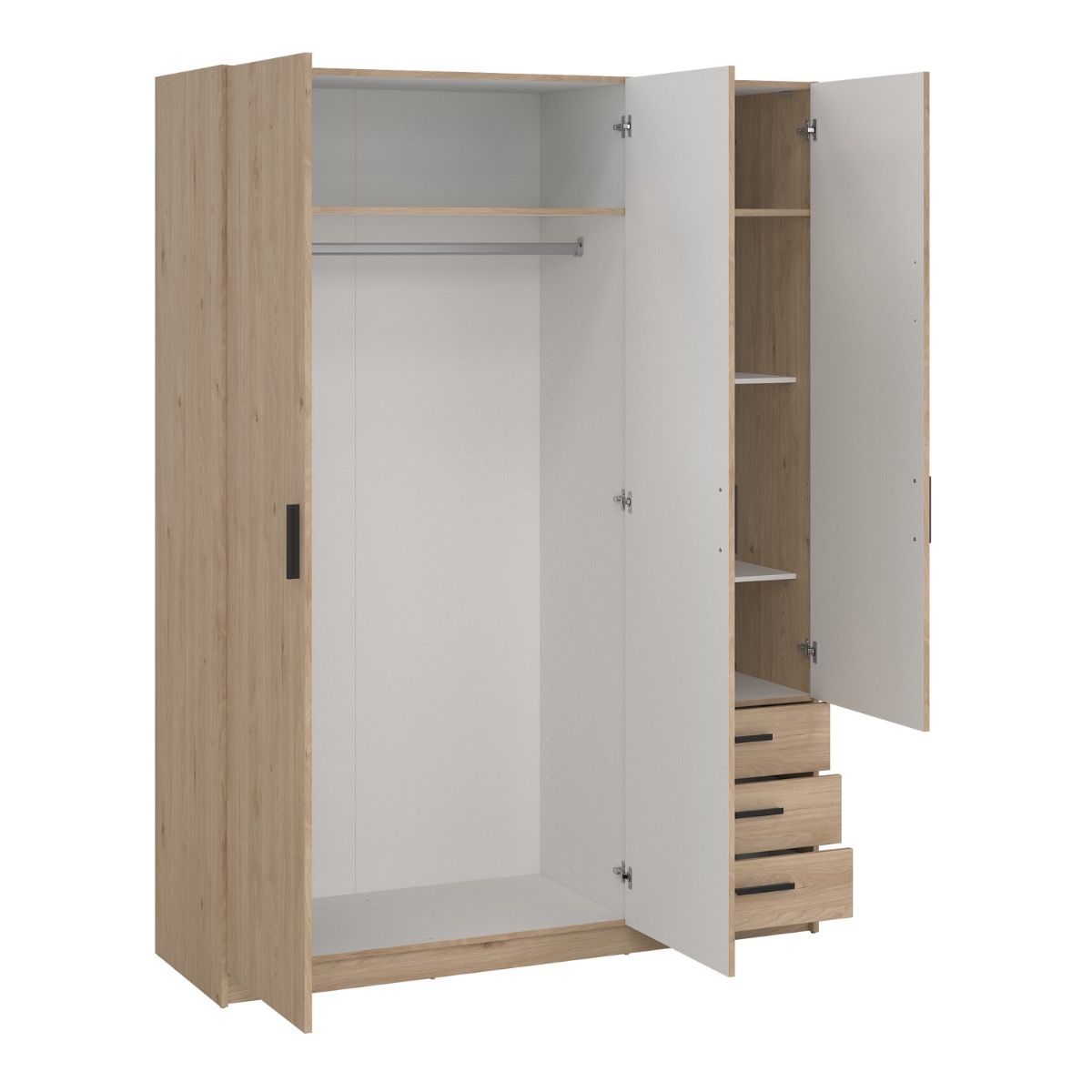 Sprint Wardrobe with 3 Doors + 3 Drawers