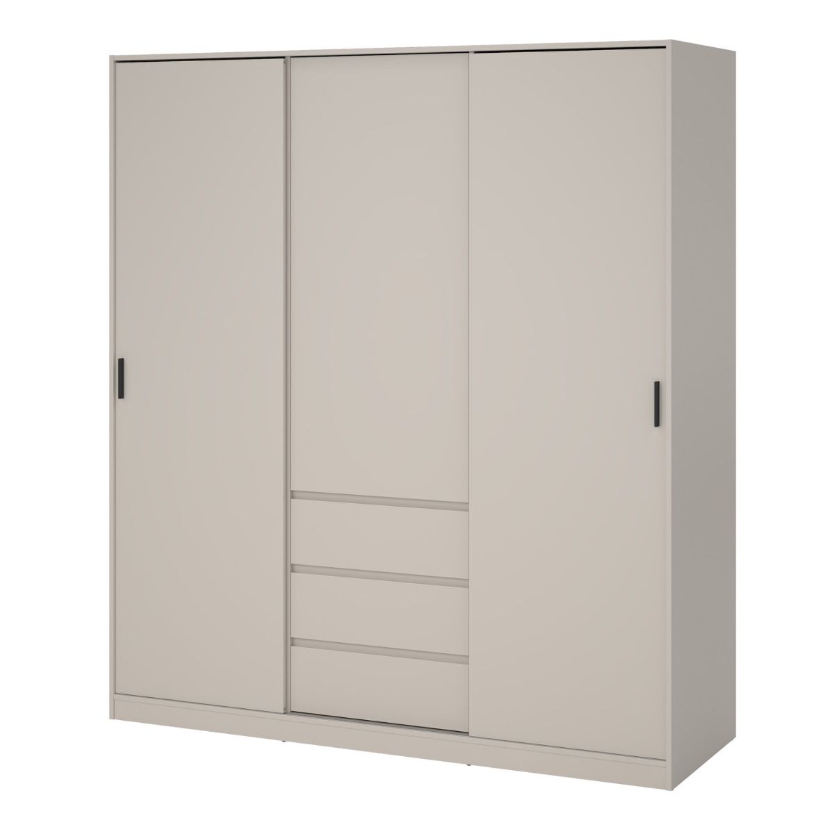 Naia Wardrobe with 2 Sliding Doors 1 Door 3 Drawers