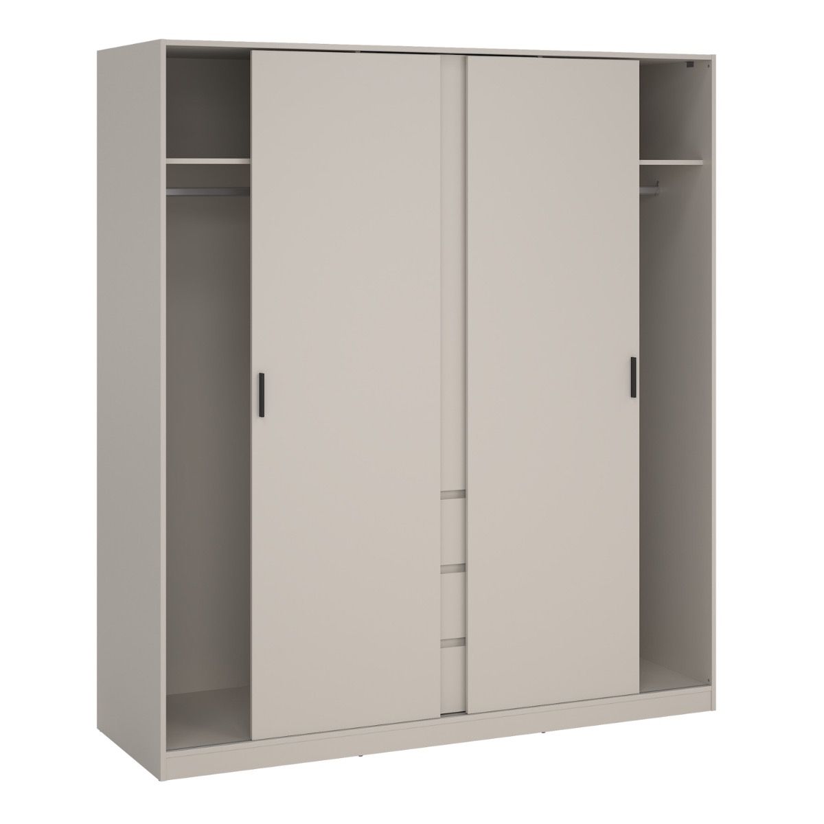 Naia Wardrobe with 2 Sliding Doors 1 Door 3 Drawers