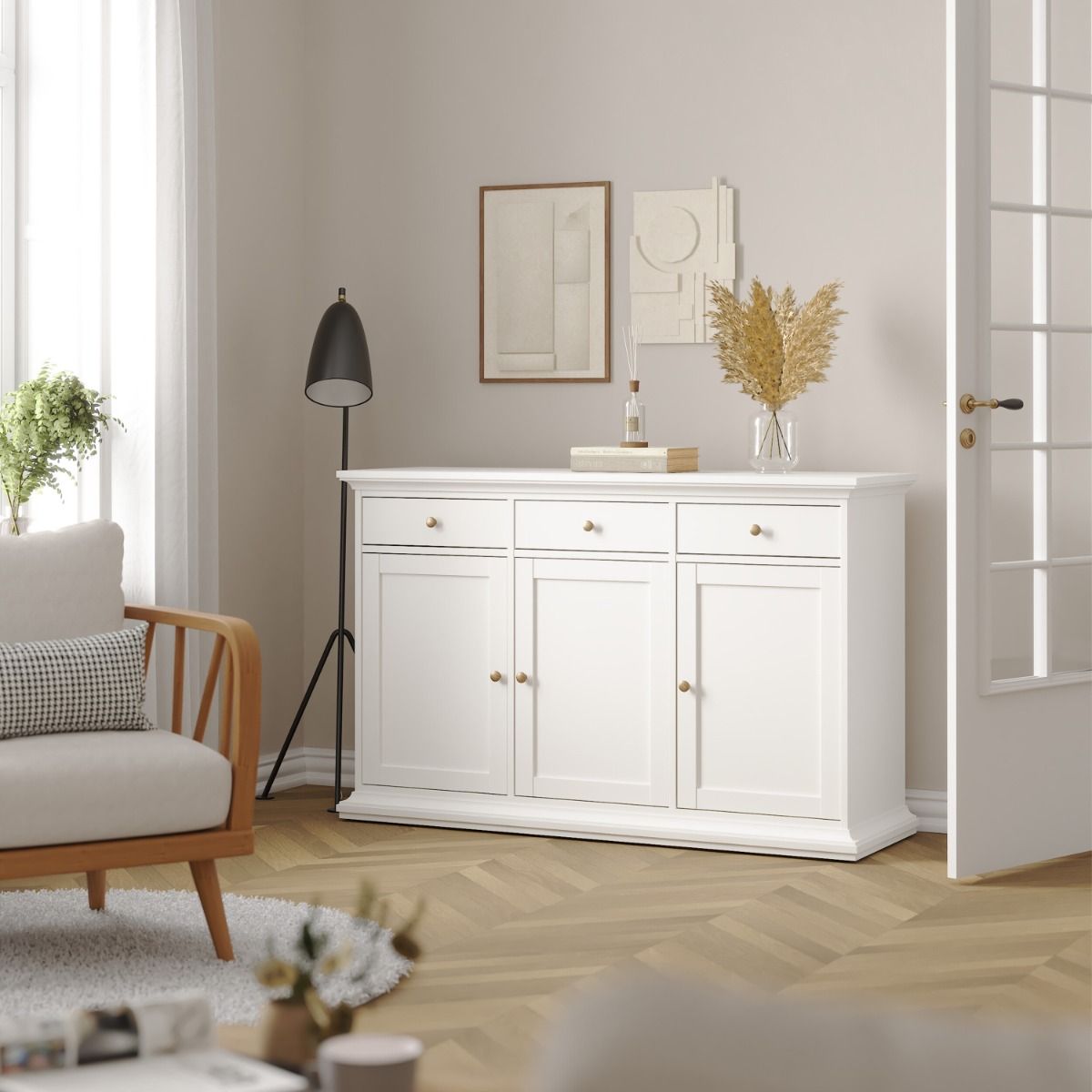 Paris Sideboard with 3 Doors and 3 Drawers