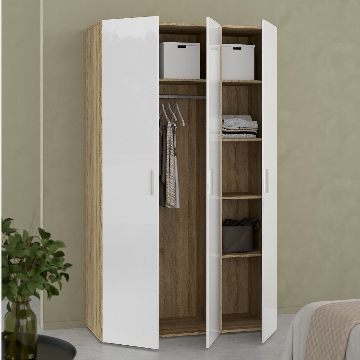 Pepe Wardrobe with 3 Doors