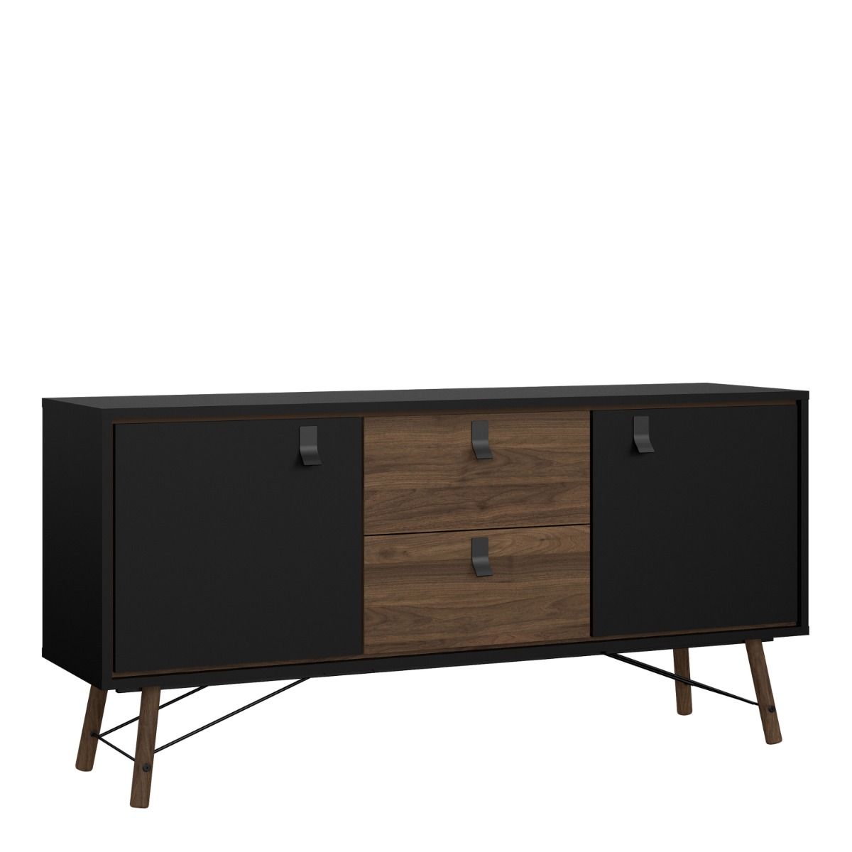 Ry Sideboard 2 Doors 2 Drawers in Black Walnut