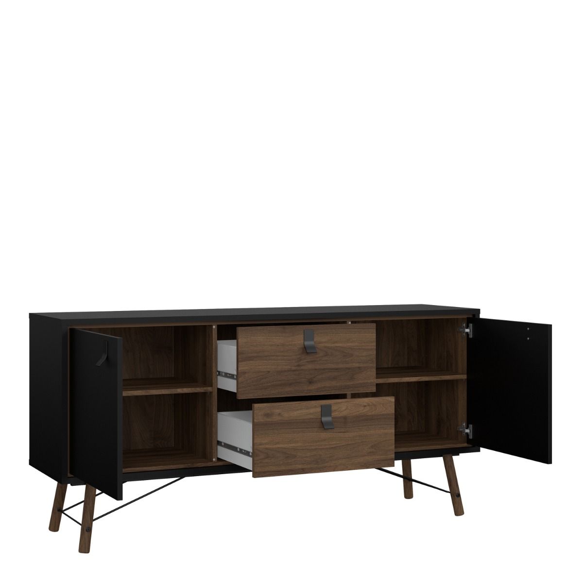 Ry Sideboard 2 Doors 2 Drawers in Black Walnut