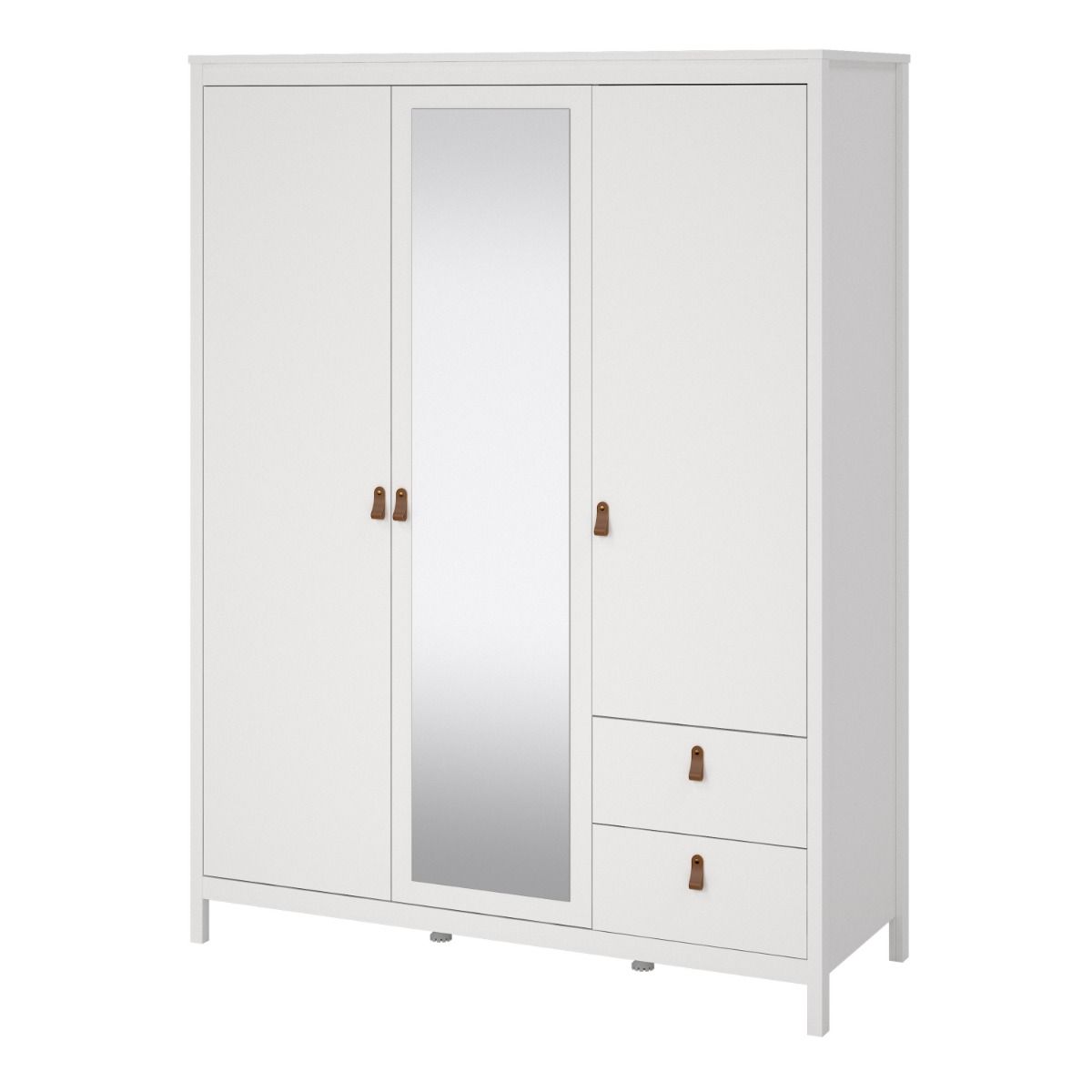 Barcelona Wardrobe with 2 Doors 1 Mirror Door 2 Drawers