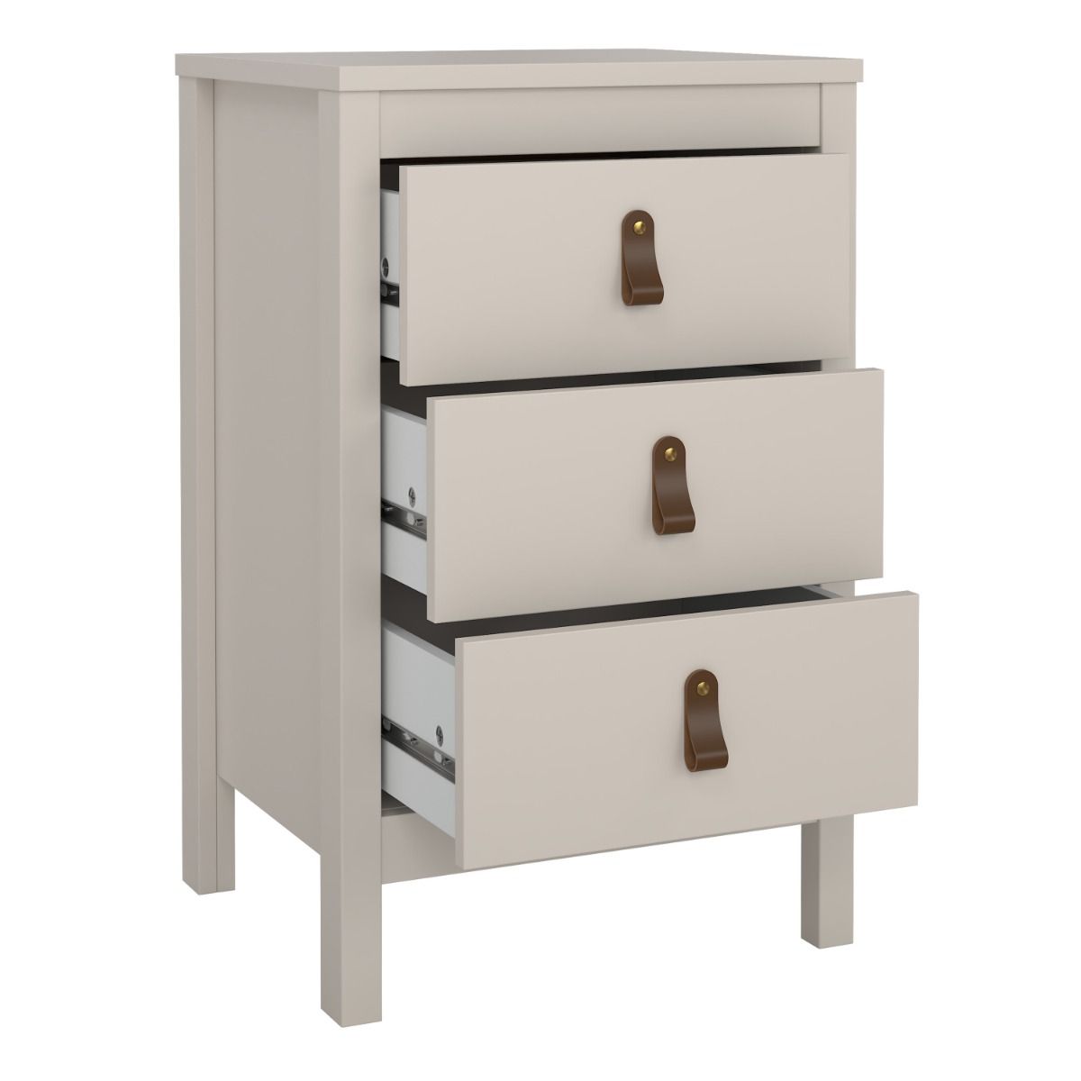 Barcelona Bedside Table 3 Drawers