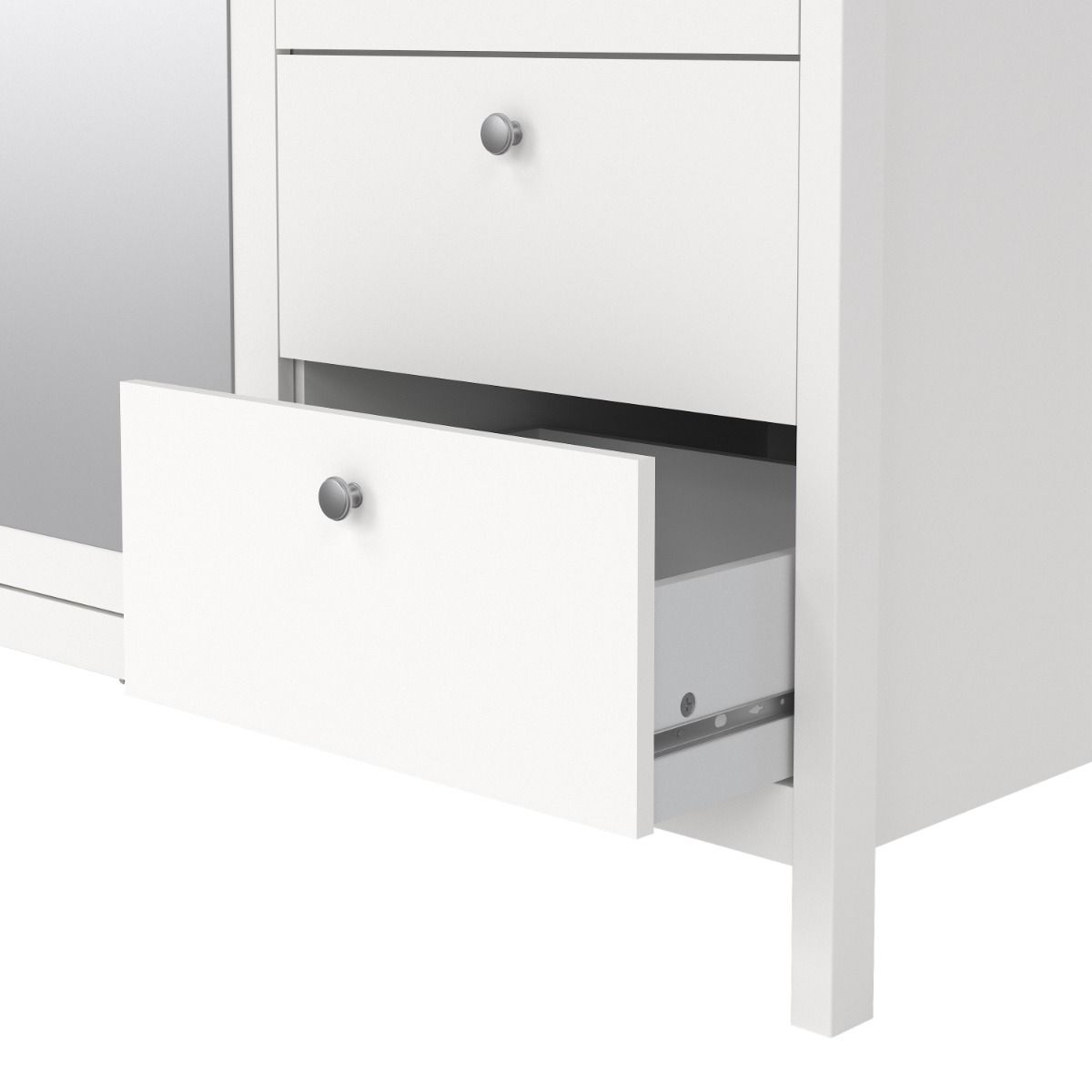 Madrid Wardrobe with 2 Doors 1 Mirror Door 2 Drawers