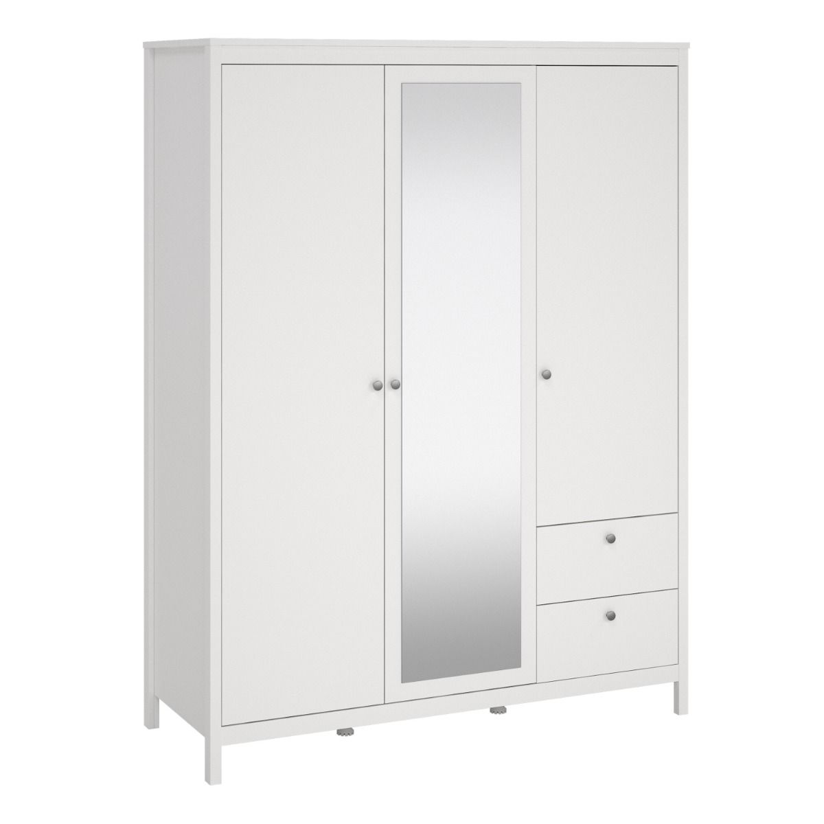 Madrid Wardrobe with 2 Doors 1 Mirror Door 2 Drawers