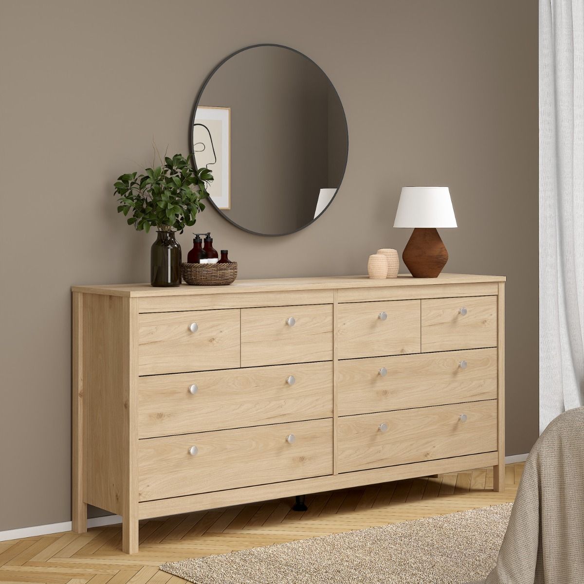 Madrid Double Dresser 4+4 Drawers