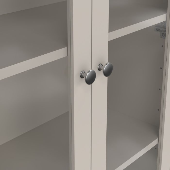 Madrid China Cabinet 2 Glass Doors with 3 Drawers