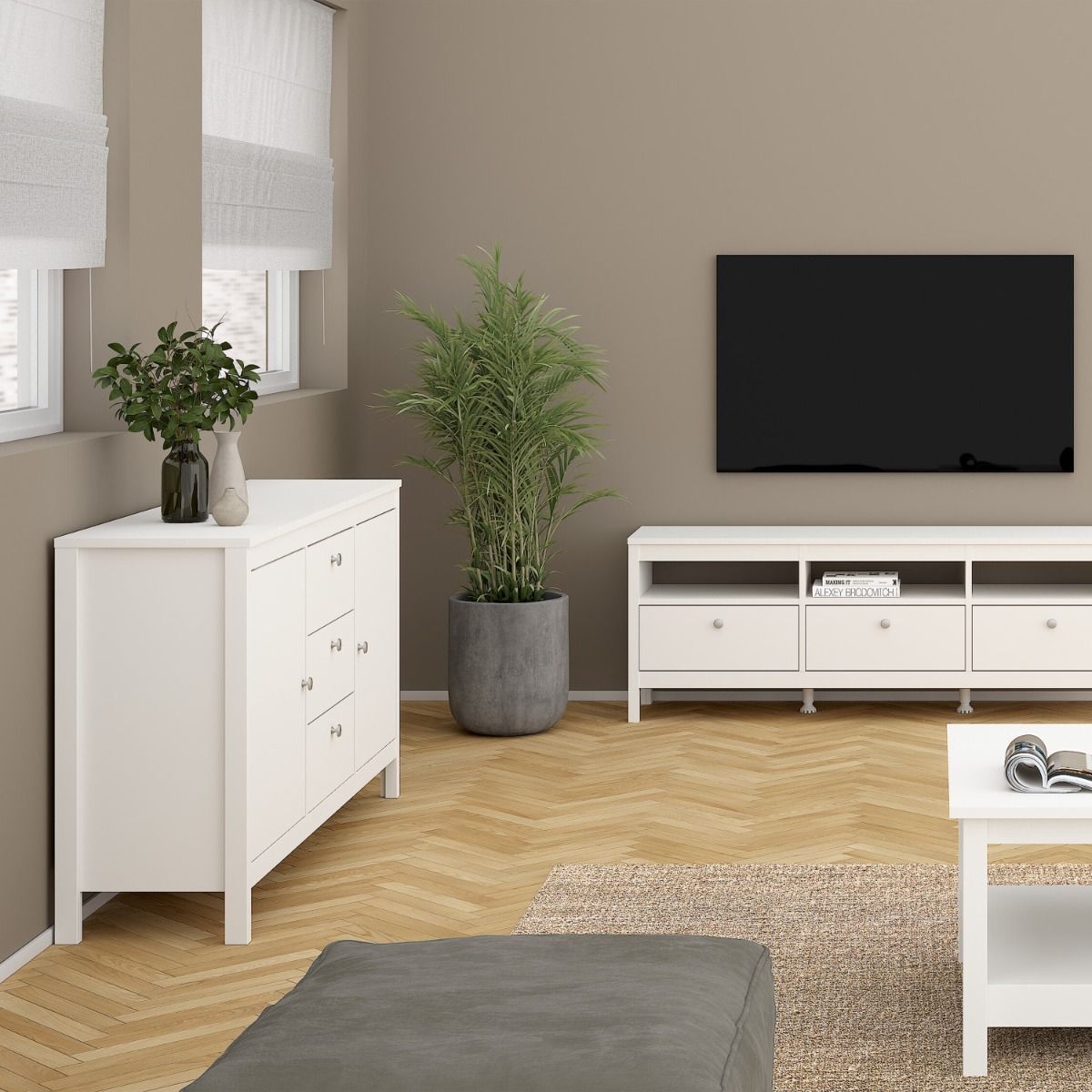 Madrid Sideboard 2 Doors + 3 Drawers