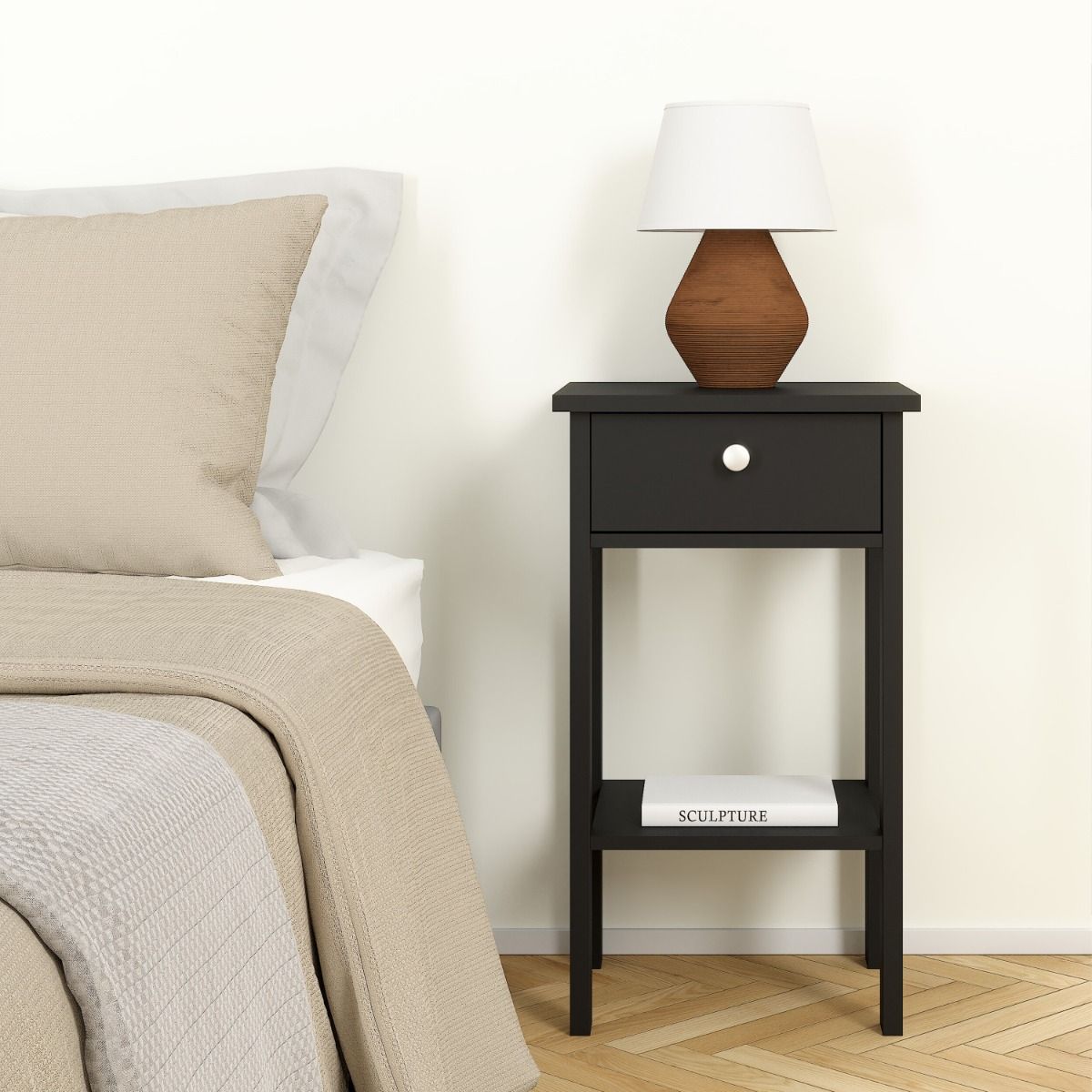 Madrid Bedside Table with 1 Drawer