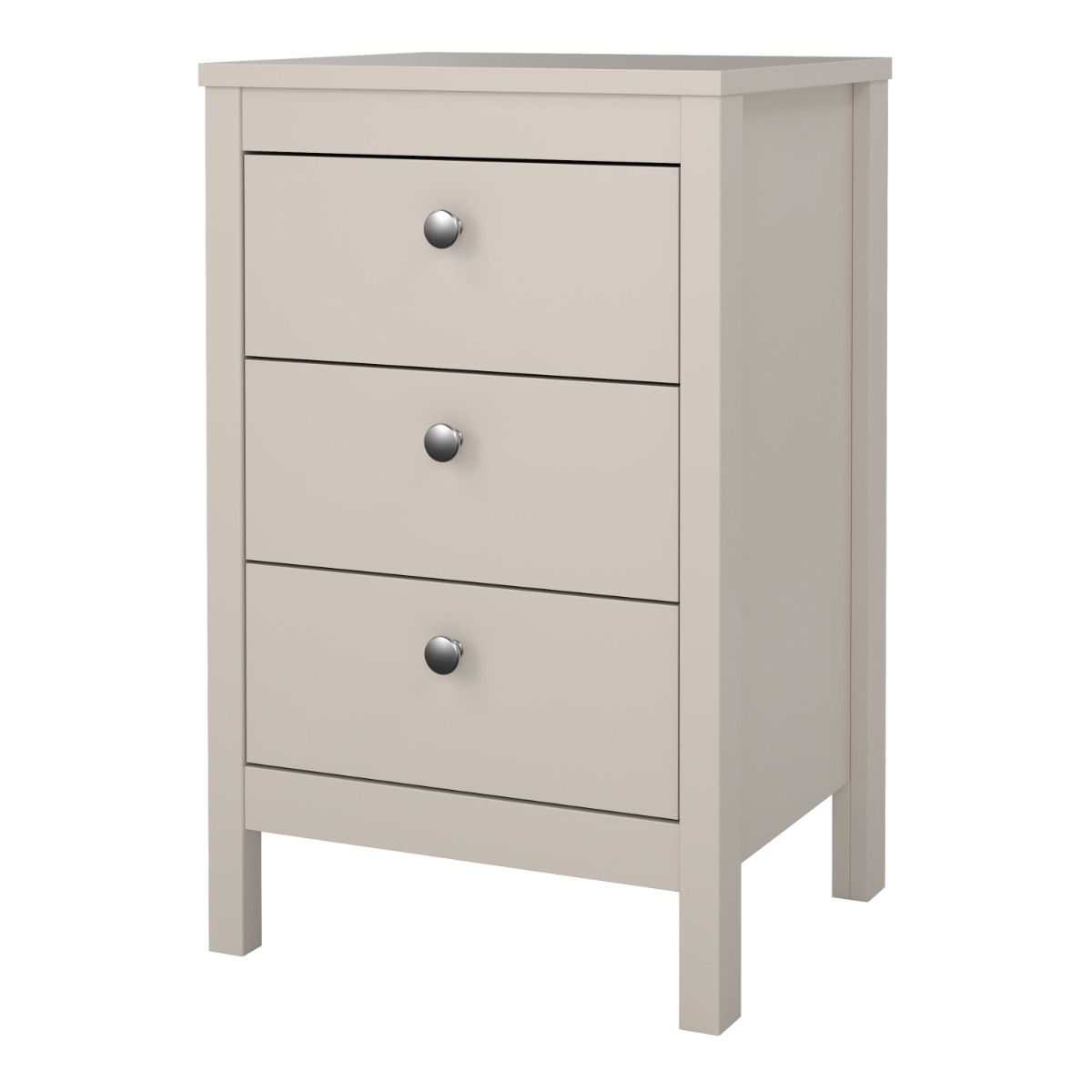 Madrid Bedside Table 3 Drawers