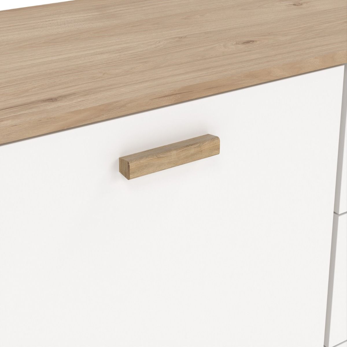 Ikast Sideboard 2 Doors 3 Drawers in Jackson Hickory and White