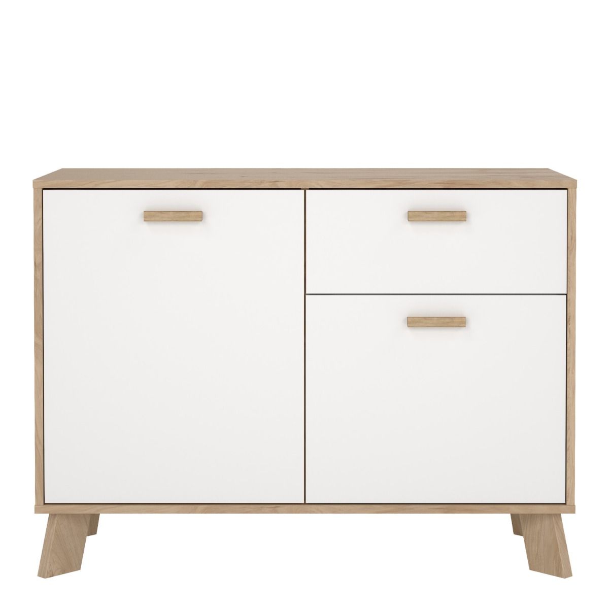 Ikast Sideboard 2 Doors 1 Drawer in Jackson Hickory and White