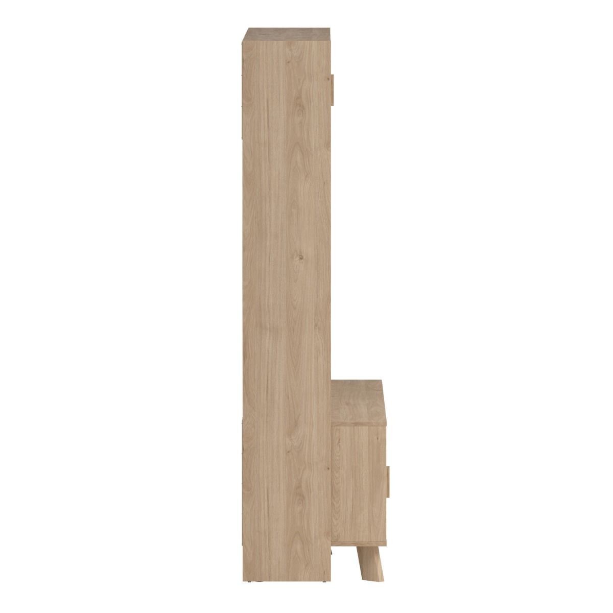 Ikast TV Wall Unit 2 Sliding Doors in Jackson Hickory and White