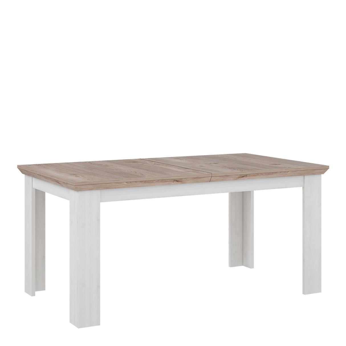 Illopa Extending Dining Table in Brown Nelson/Snowy Brown 160-207cm