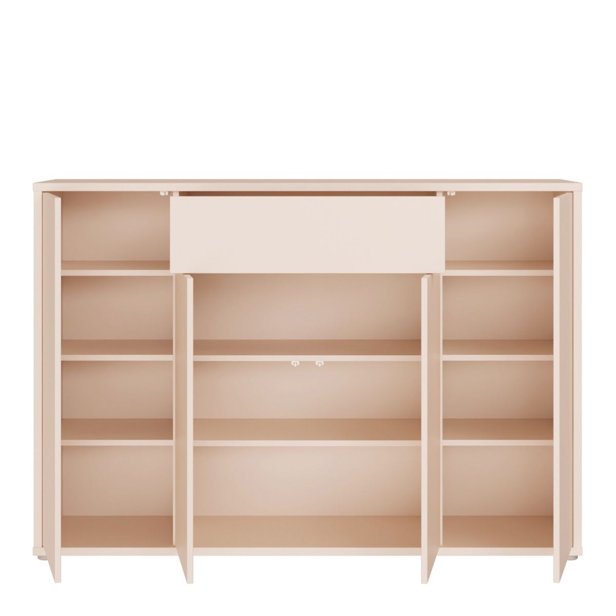 Alice Springs Sideboard with 4 Doors Push-to-Open & 1 Centralised Drawer Push-to-Open in Sand