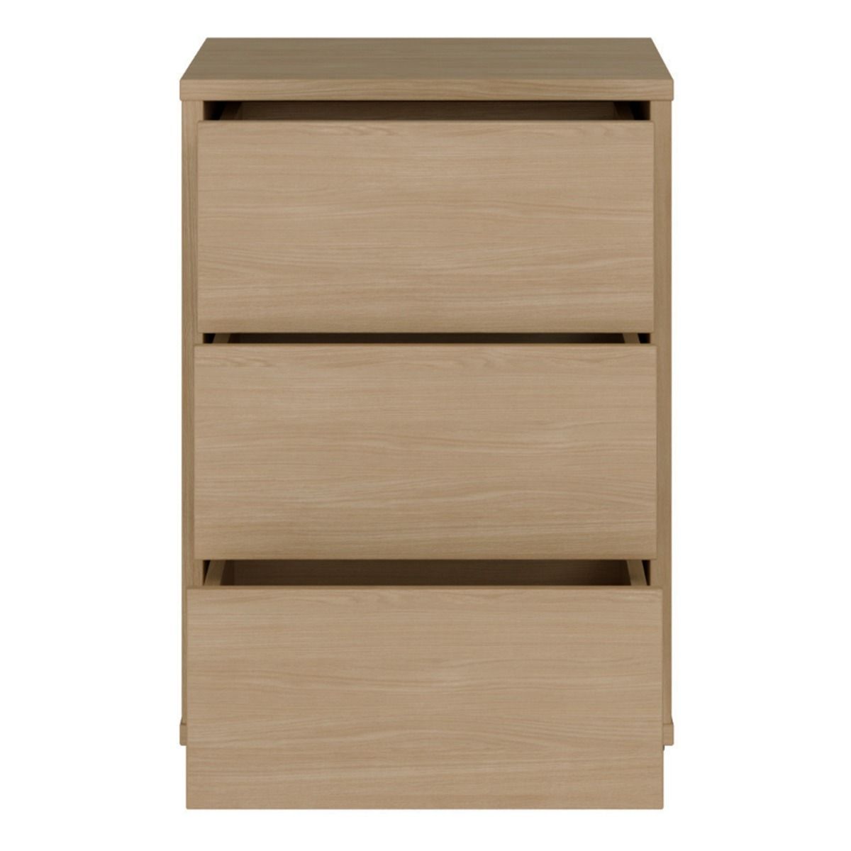 Alice Springs Bedside Cabinet with 3 Drawers Push-to-Open