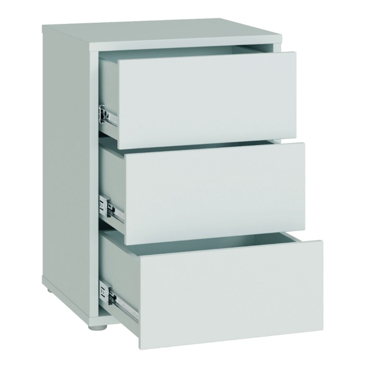 Alice Springs Bedside Cabinet with 3 Drawers Push-to-Open