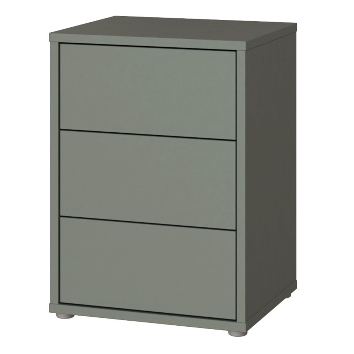 Alice Springs Bedside Cabinet with 3 Drawers Push-to-Open
