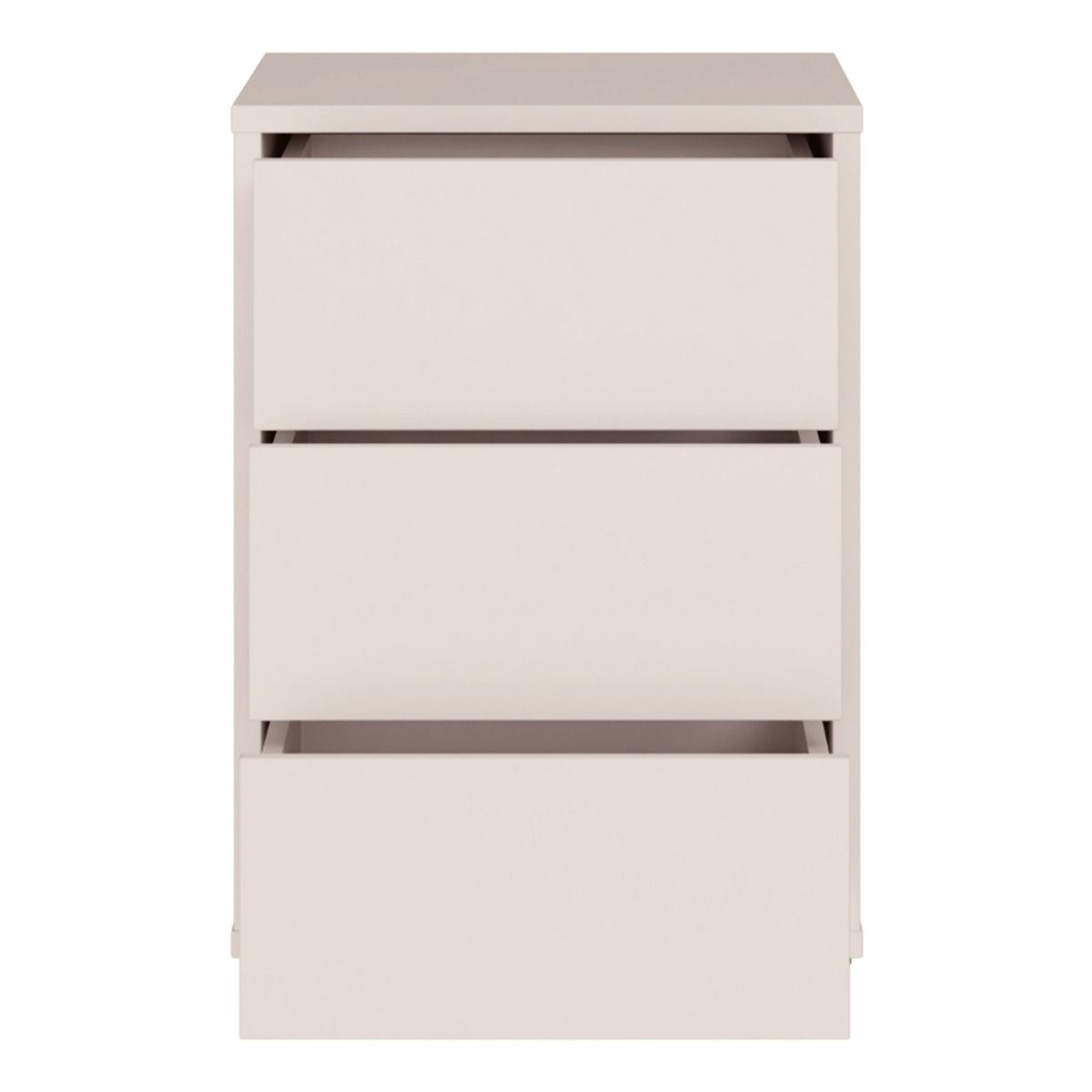 Alice Springs Bedside Cabinet with 3 Drawers Push-to-Open