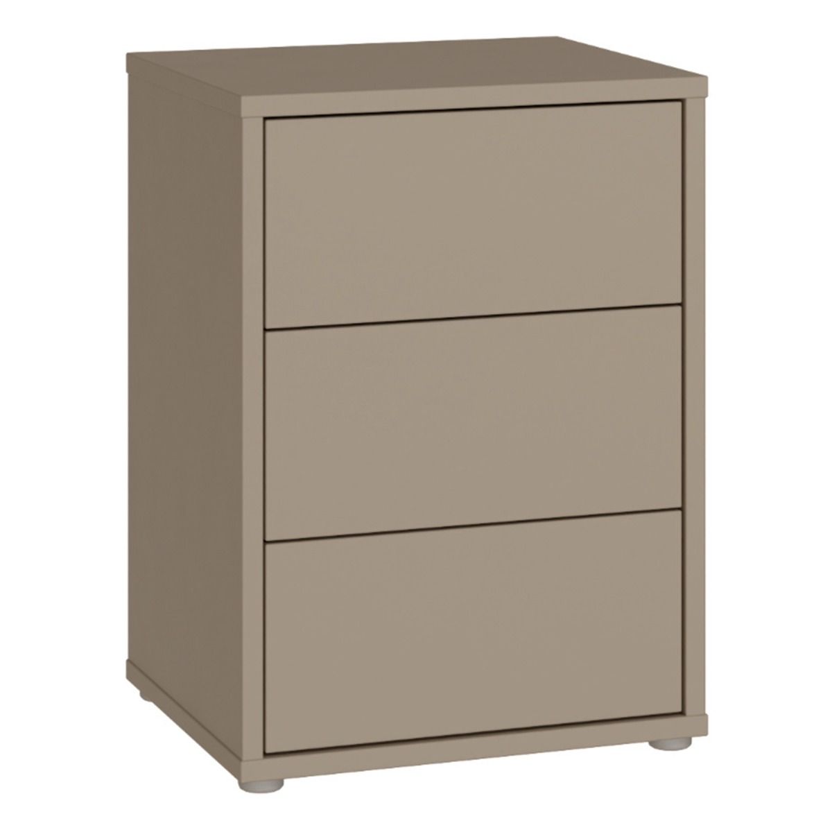 Alice Springs Bedside Cabinet with 3 Drawers Push-to-Open