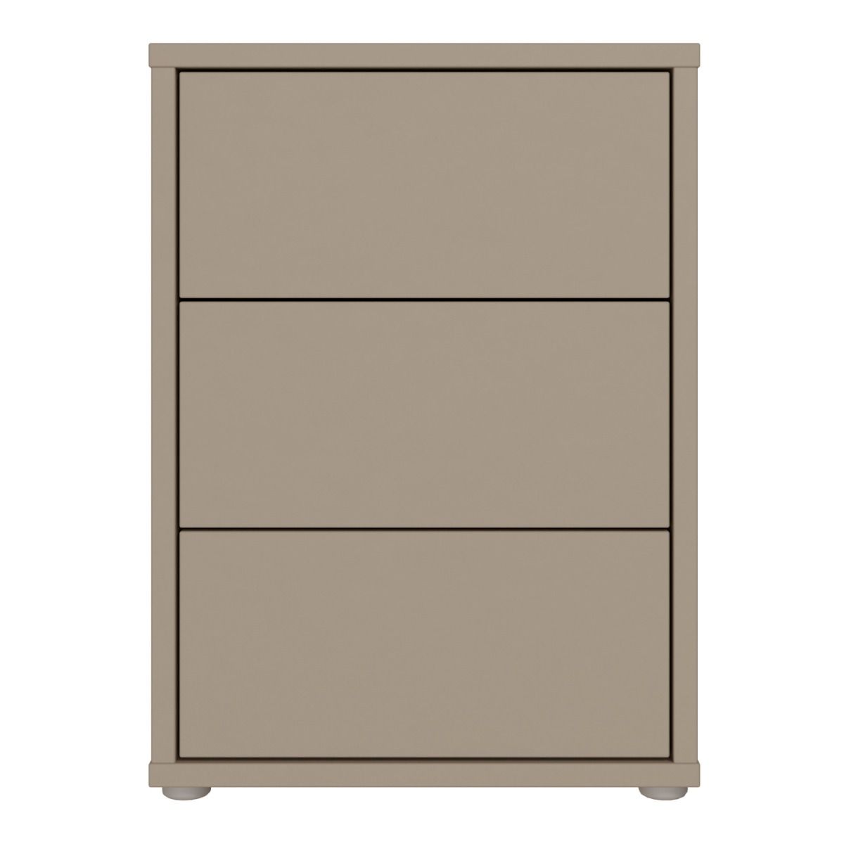 Alice Springs Bedside Cabinet with 3 Drawers Push-to-Open