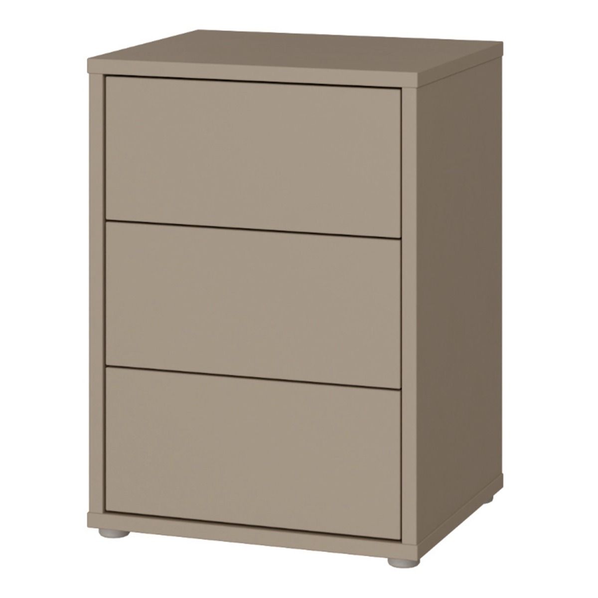 Alice Springs Bedside Cabinet with 3 Drawers Push-to-Open