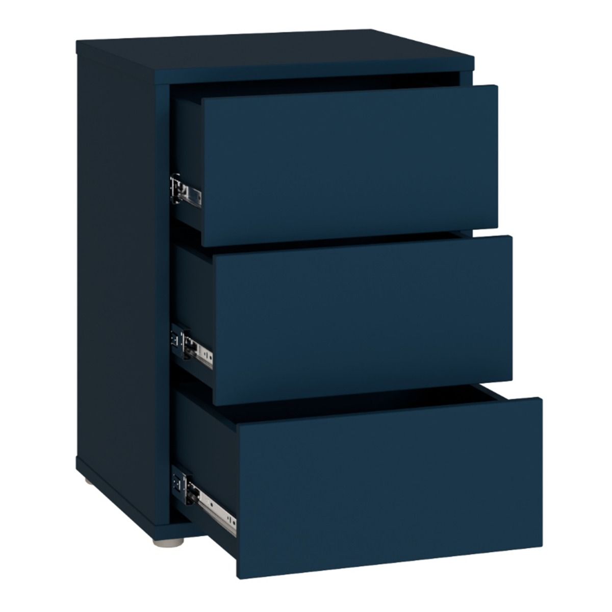 Alice Springs Bedside Cabinet with 3 Drawers Push-to-Open