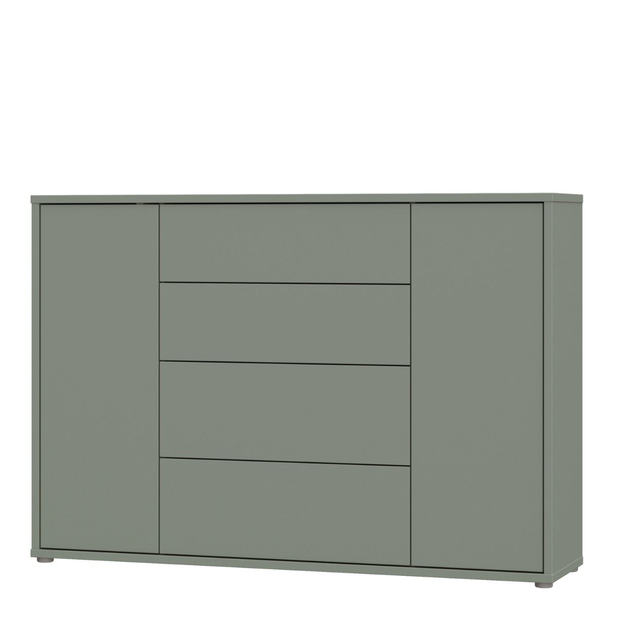 Alice Springs Wide Sideboard with 4 Drawers & 2 Doors with Push-to-Open
