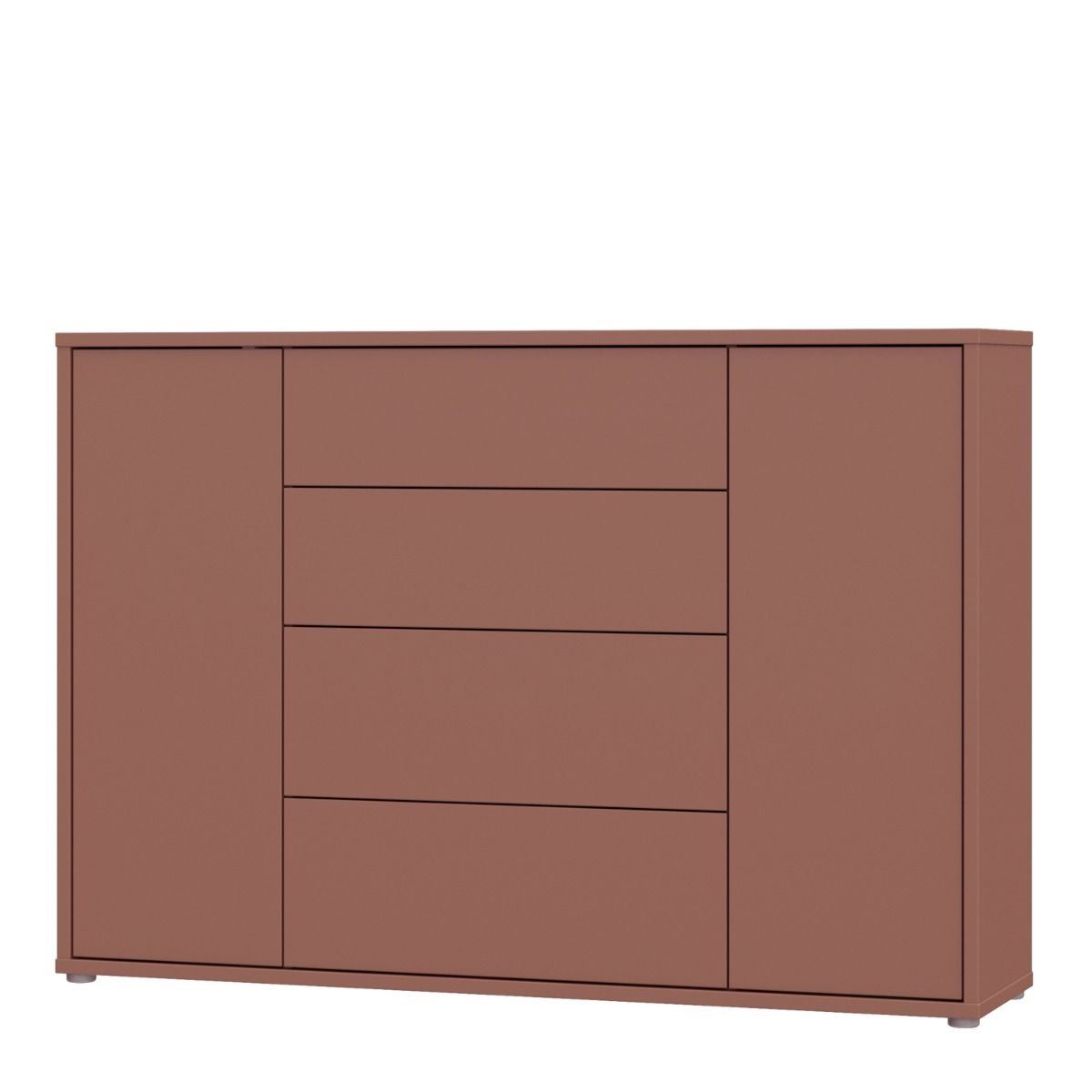 Alice Springs Wide Sideboard with 4 Drawers & 2 Doors with Push-to-Open