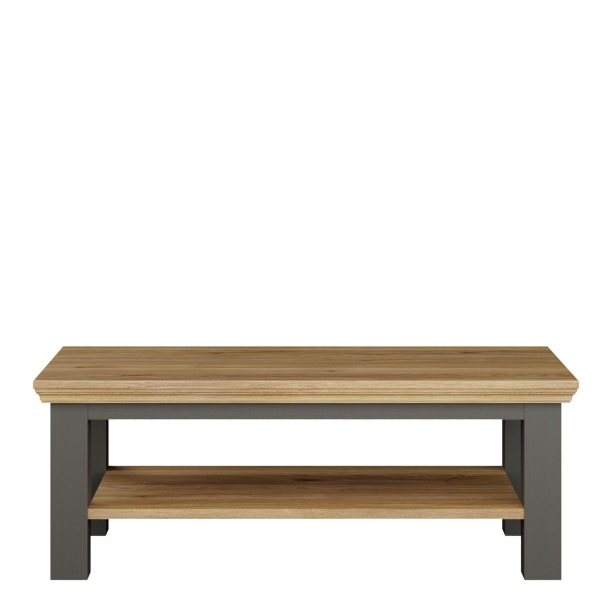 Pontypool Large Rectangular Coffee Table with Shelf
