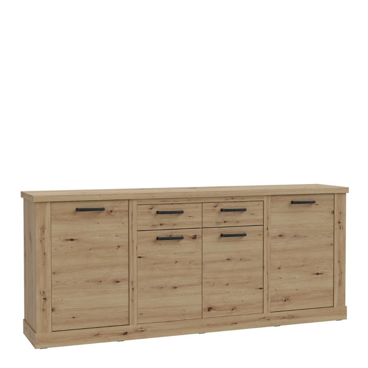 Corona 4 Door 2 Drawer Sideboard in Artisan Brown