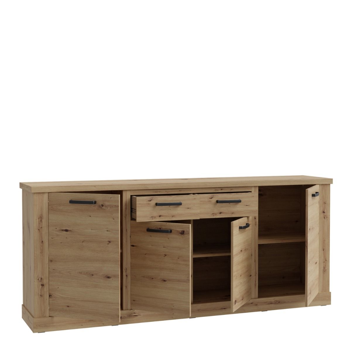 Corona 4 Door 2 Drawer Sideboard in Artisan Brown