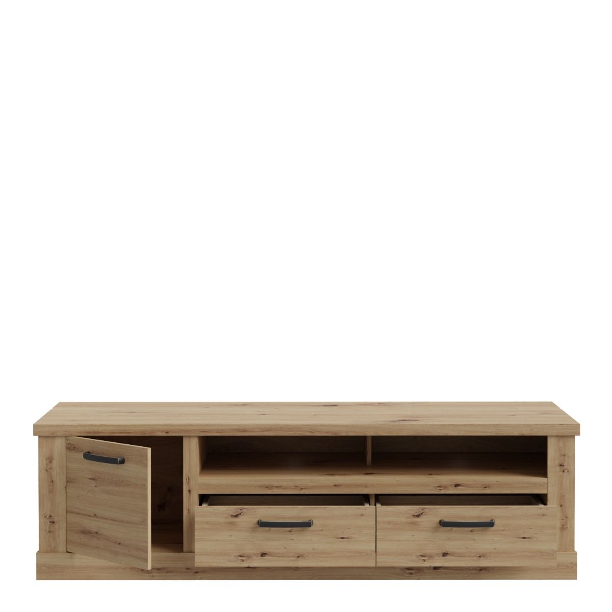 Corona 2 Drawer 1 Door TV Unit in Artisan Brown