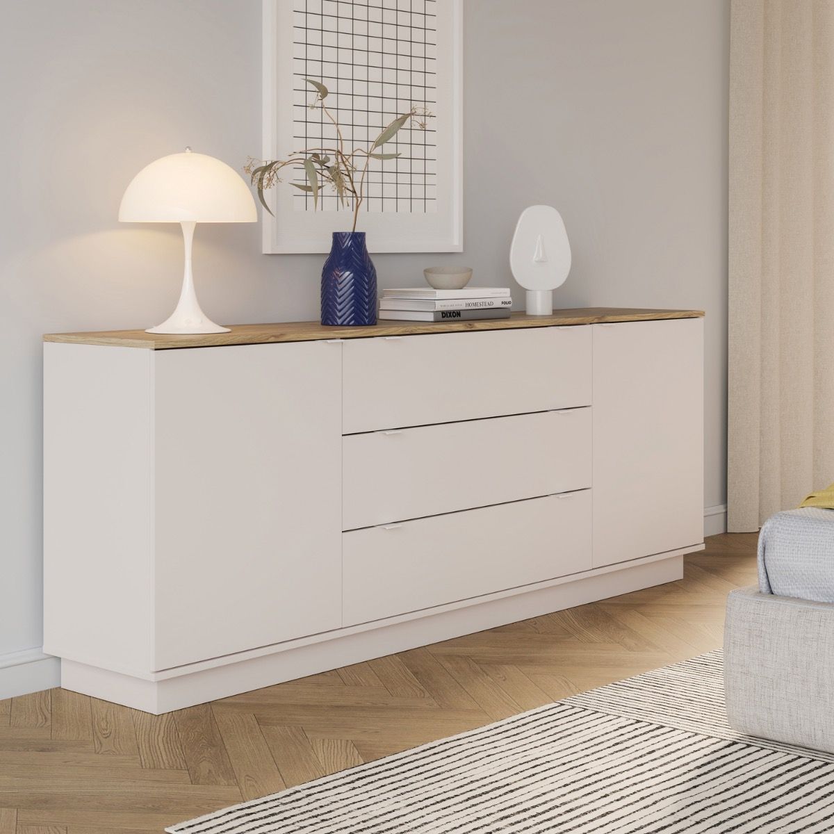 Ganymede Large Sideboard with 3 Drawers & 2 Doors