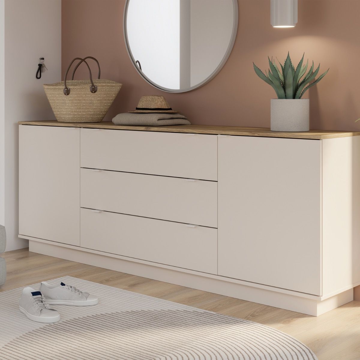 Ganymede Large Sideboard with 3 Drawers & 2 Doors