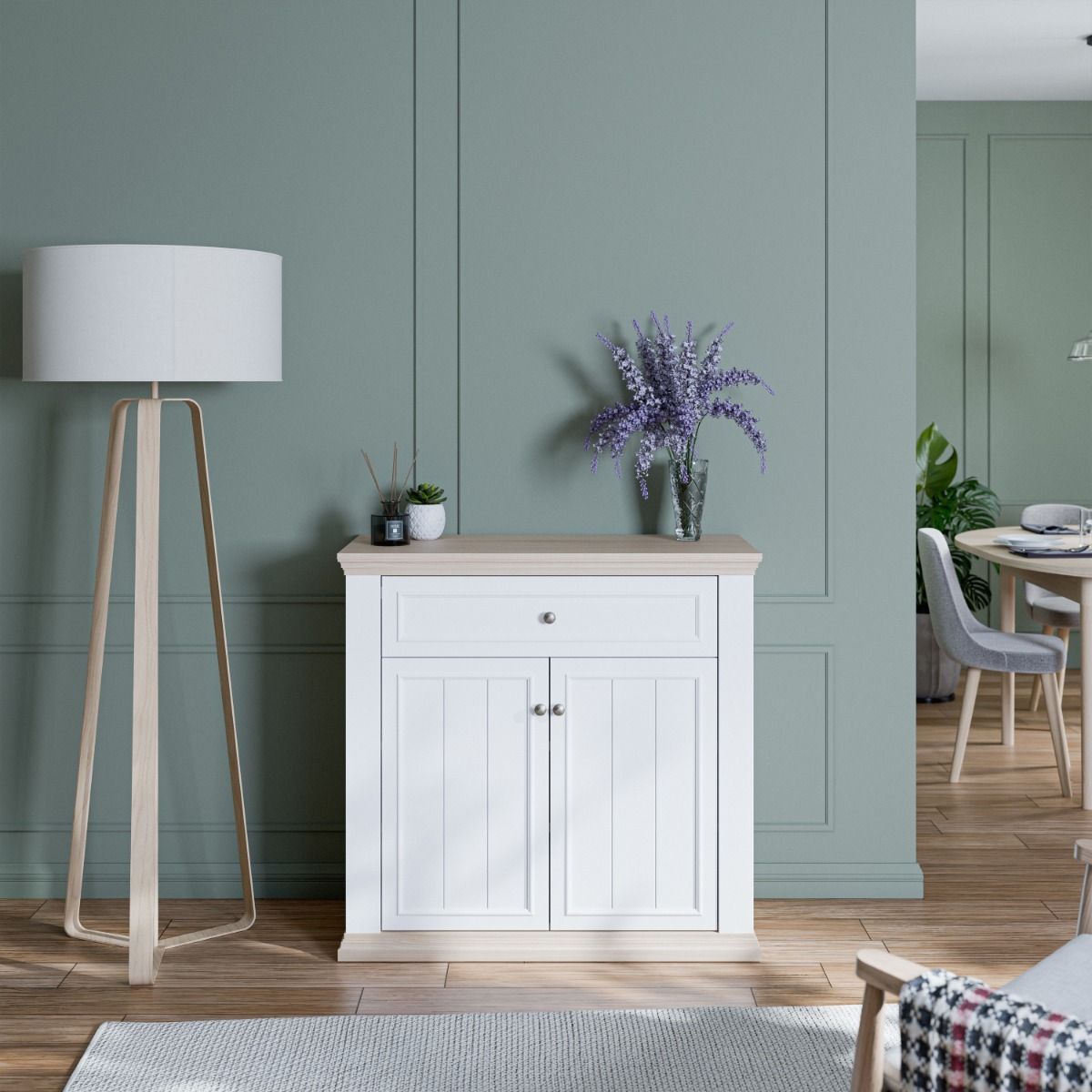 Pontypool 2 Door 1 Drawer Small Sideboard