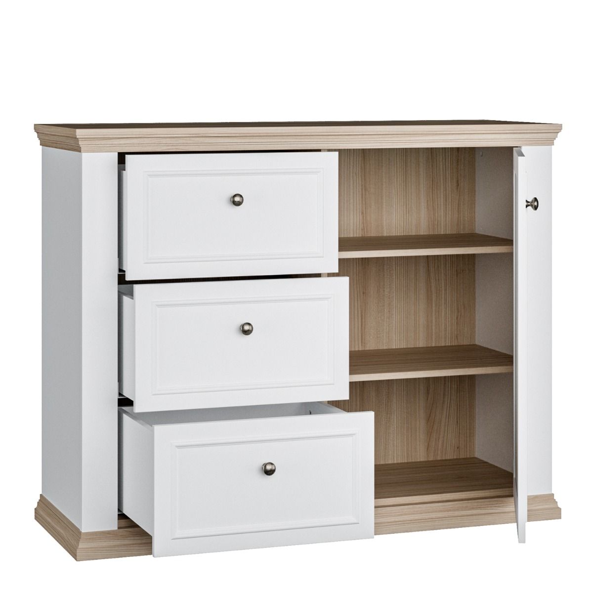 Pontypool 3 Drawer & 1 Door Sideboard