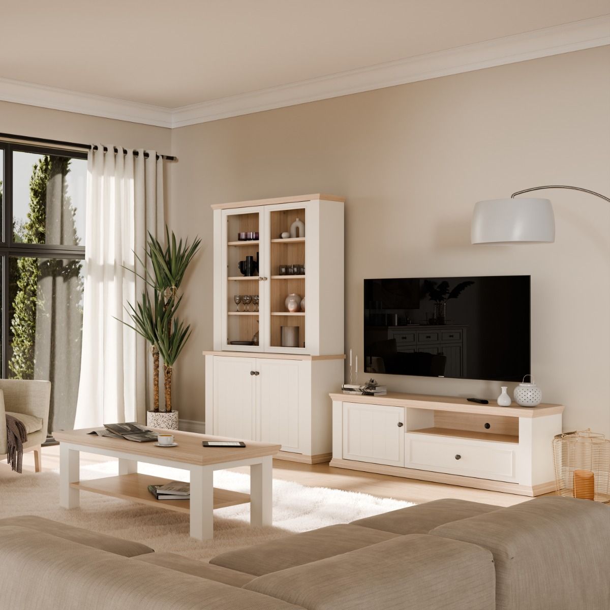 Pontypool TV Unit with Drawer & Open Shelf