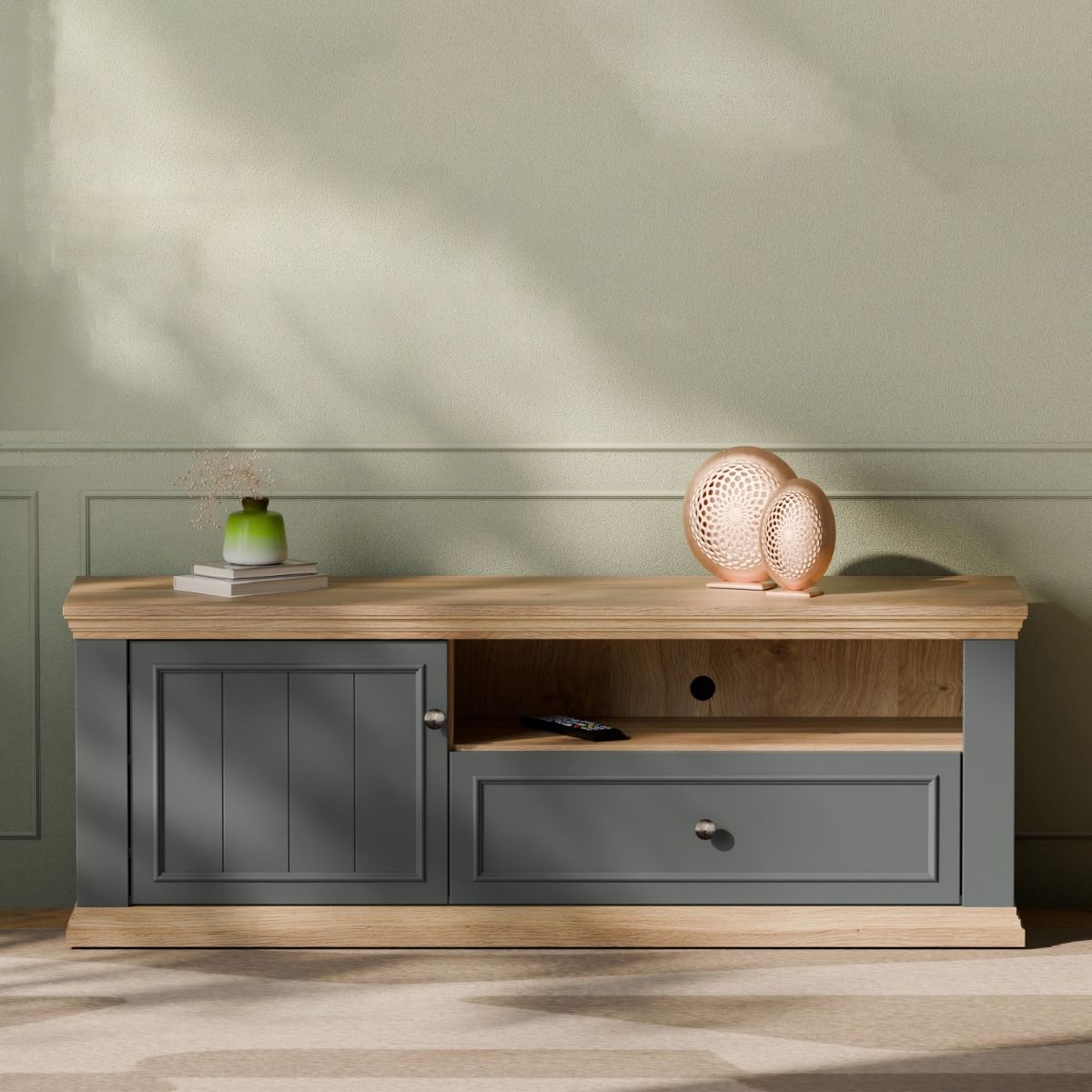Pontypool TV Unit with Drawer & Open Shelf