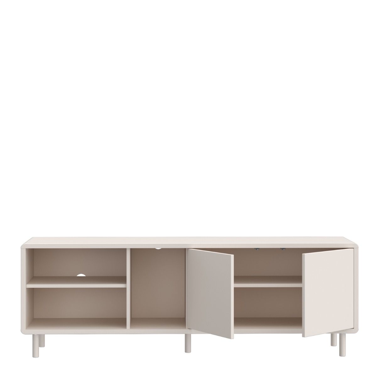 Playly TV Unit with Open Shelving and 2-Door Storage in Sand