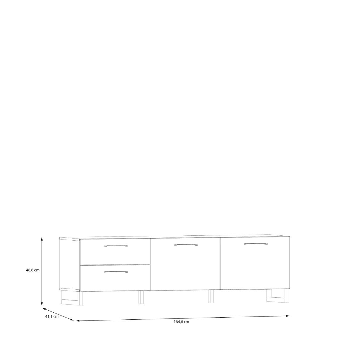 Sali 2 Door 2 Drawer TV Unit